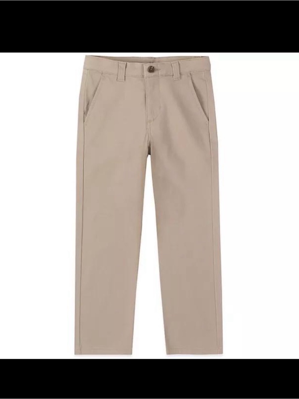 2X IZOD Boys 12 Husky Khaki School Uniform Stretch Pants NWT